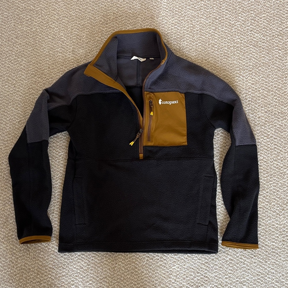 Cotopaxi Black “Abrazo” Half-Zip Fleece Jacket Wmns Size XS